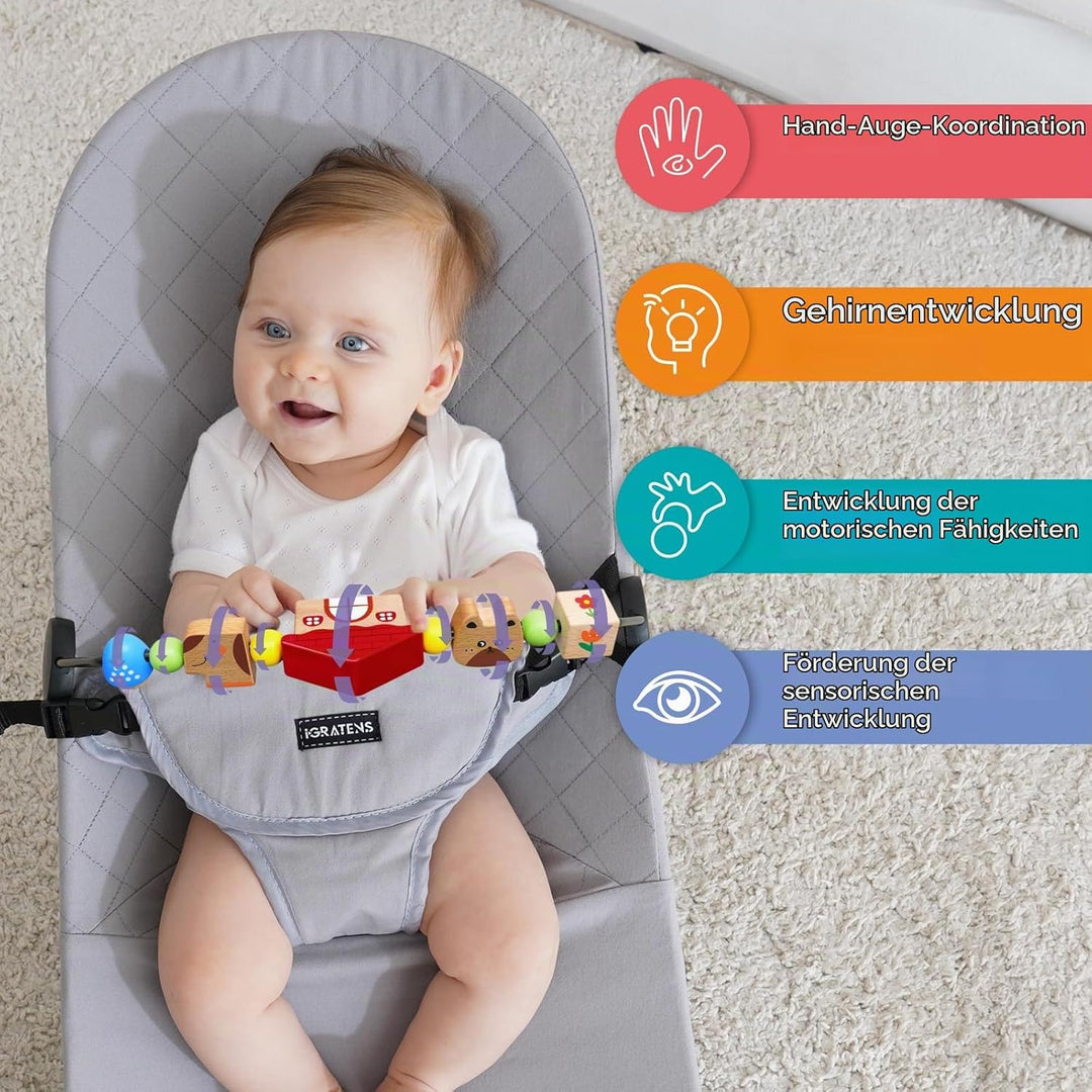 Babywippen-Spielzeugstange, Spielzeug für Babywippen Soft &amp; Bliss, einfach anzubringen und zu entfer