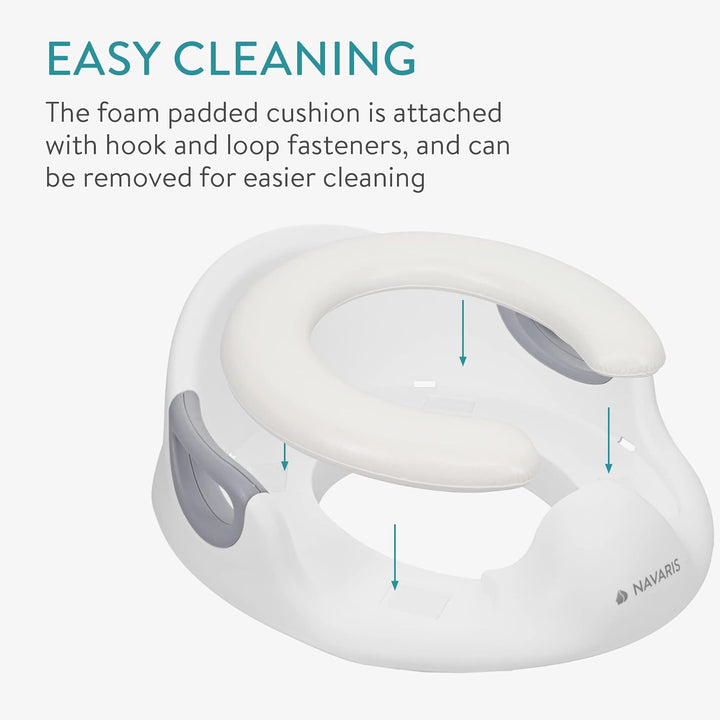 Navaris Kinder Toilettensitz WC Aufsatz - 12 Monate bis 7 Jahre - Baby Sitz Anti-Rutsch Polster Kloa