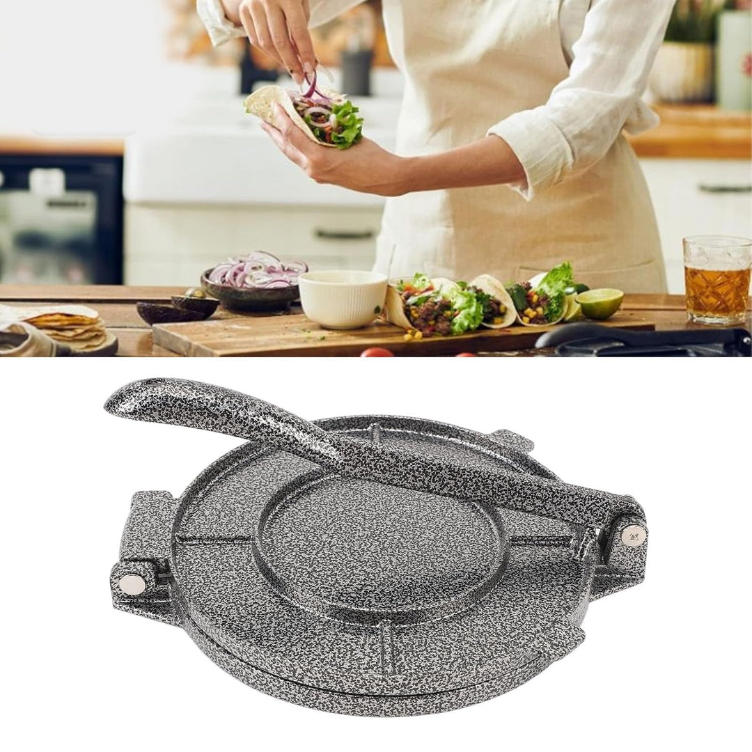 7, 9 × 6, 3 Zoll Tortilla-Presse, Mehlteig-Tortilla-Taco-Rundkuchenpresse, Empanada-Quesadilla-Maker