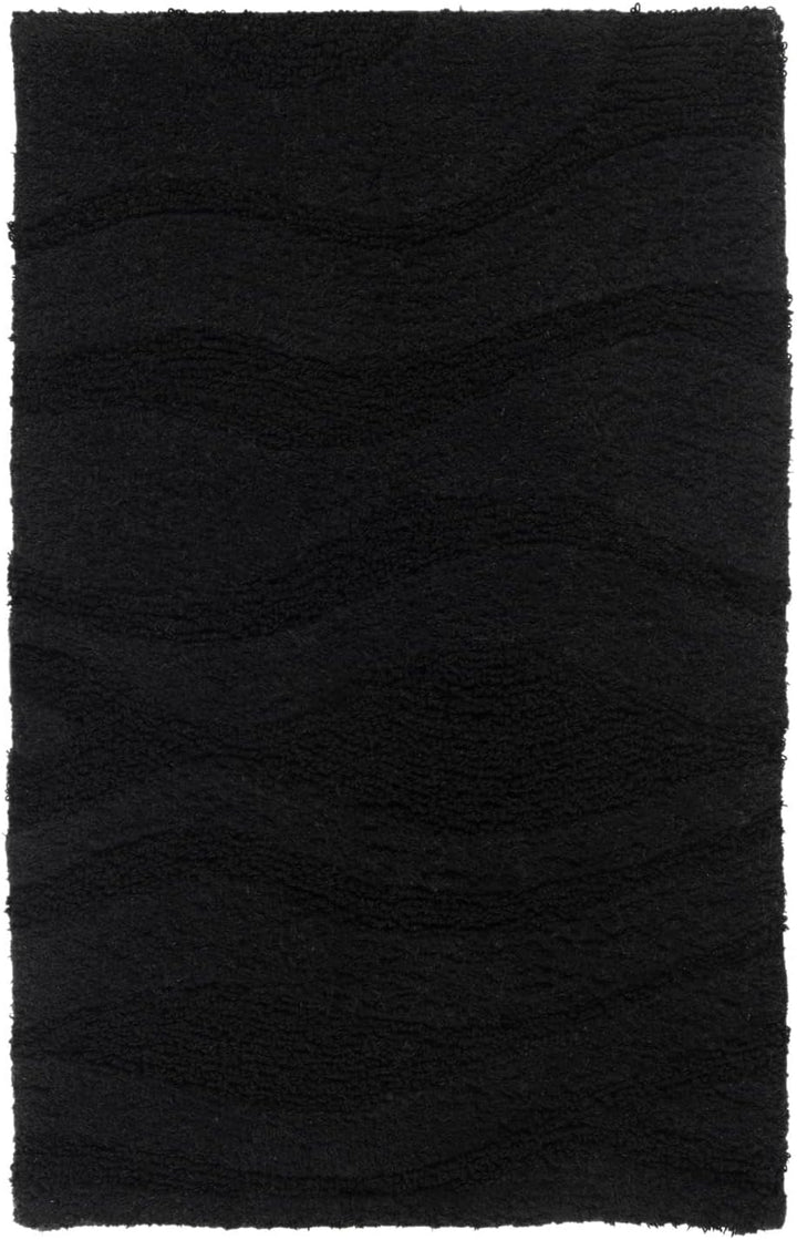 RugVista Badematte Breeze, 80 x 50 cm, Rechteckig, Mittelflor, Anti-Rutsch, Moderner Badteppich, Mas