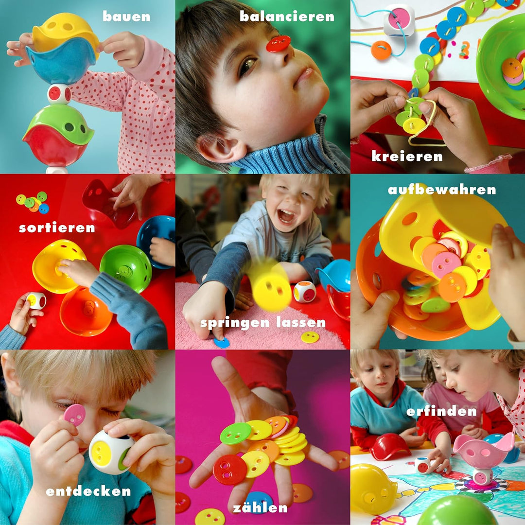 Bilibo Baby Toy Dice + 36 Counters + 1 Bag + 1 Information Booklet (May not Be in English) Assorted