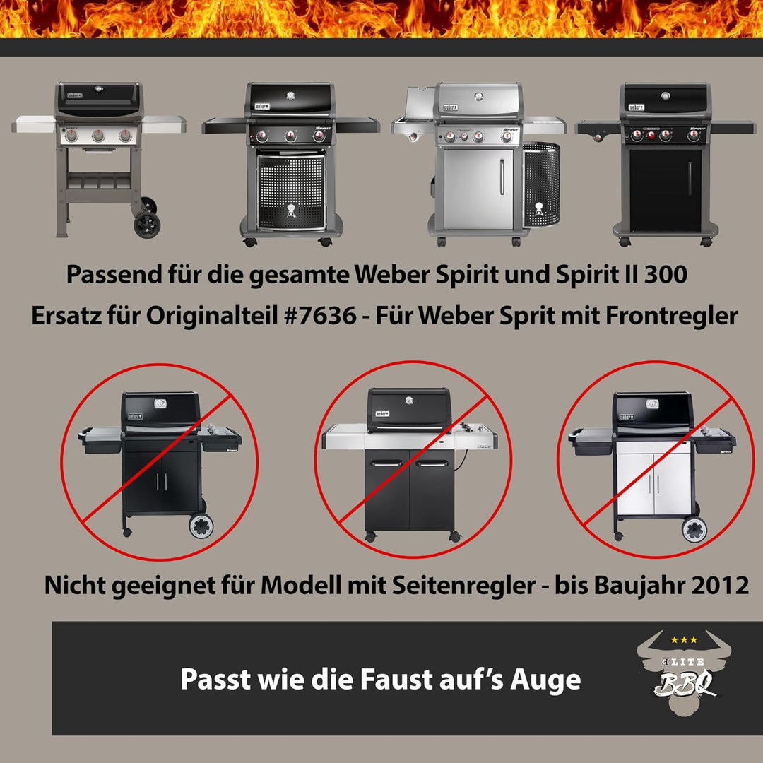 Aromaschienen passend für Weber Spirit 320, Flavorizer Bars Spirit 320, Flavorizer Bars, Aromaschien