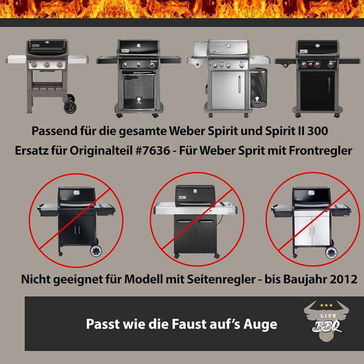Aromaschienen passend für Weber Spirit 320, Flavorizer Bars Spirit 320, Flavorizer Bars, Aromaschien