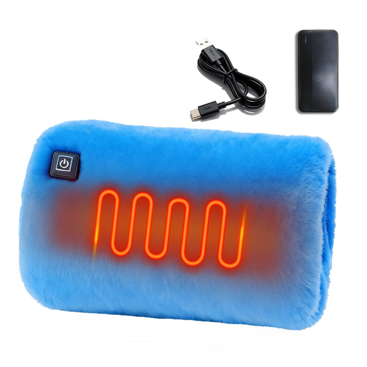 Handwärmer Elektrisch, Beheizbare Handschuhe mit 10000mAh Akku, Taschenwärmer wiederverwendbar 3 Hei