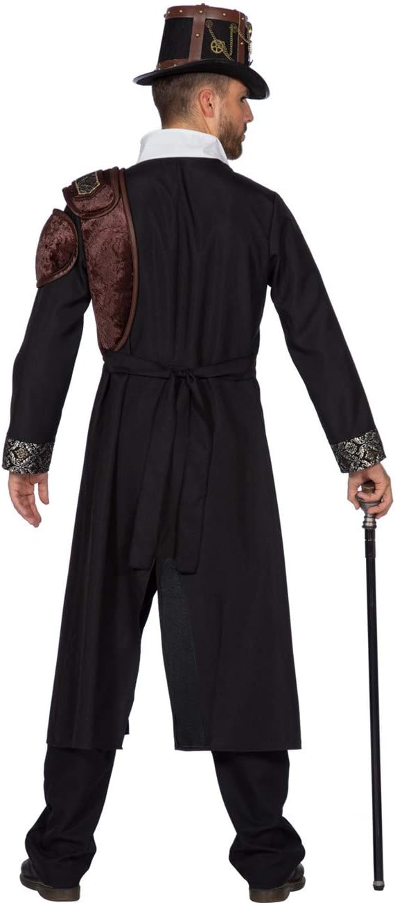 Wilbers Mantel Steampunk Calvin Grösse: 60/62 XXL Schwarz, XXL Schwarz