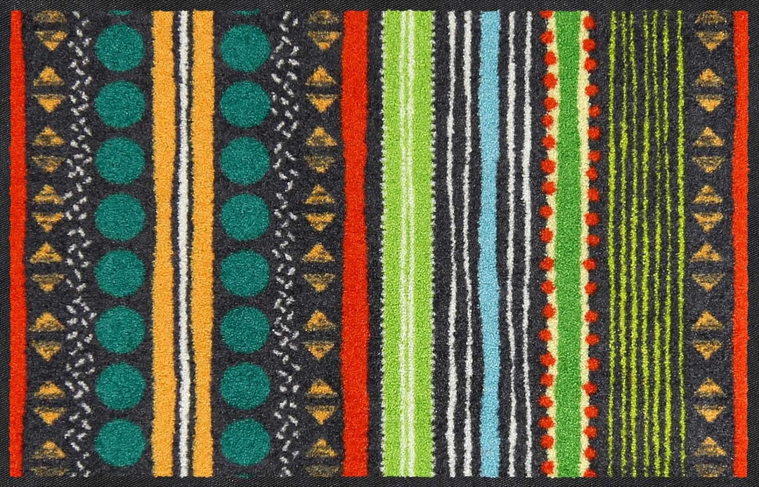 Salonloewe Fussmatte Stripes Composite Colourful 045x070 cm Fussabtreter Sauberlaufmatte draussen Fu