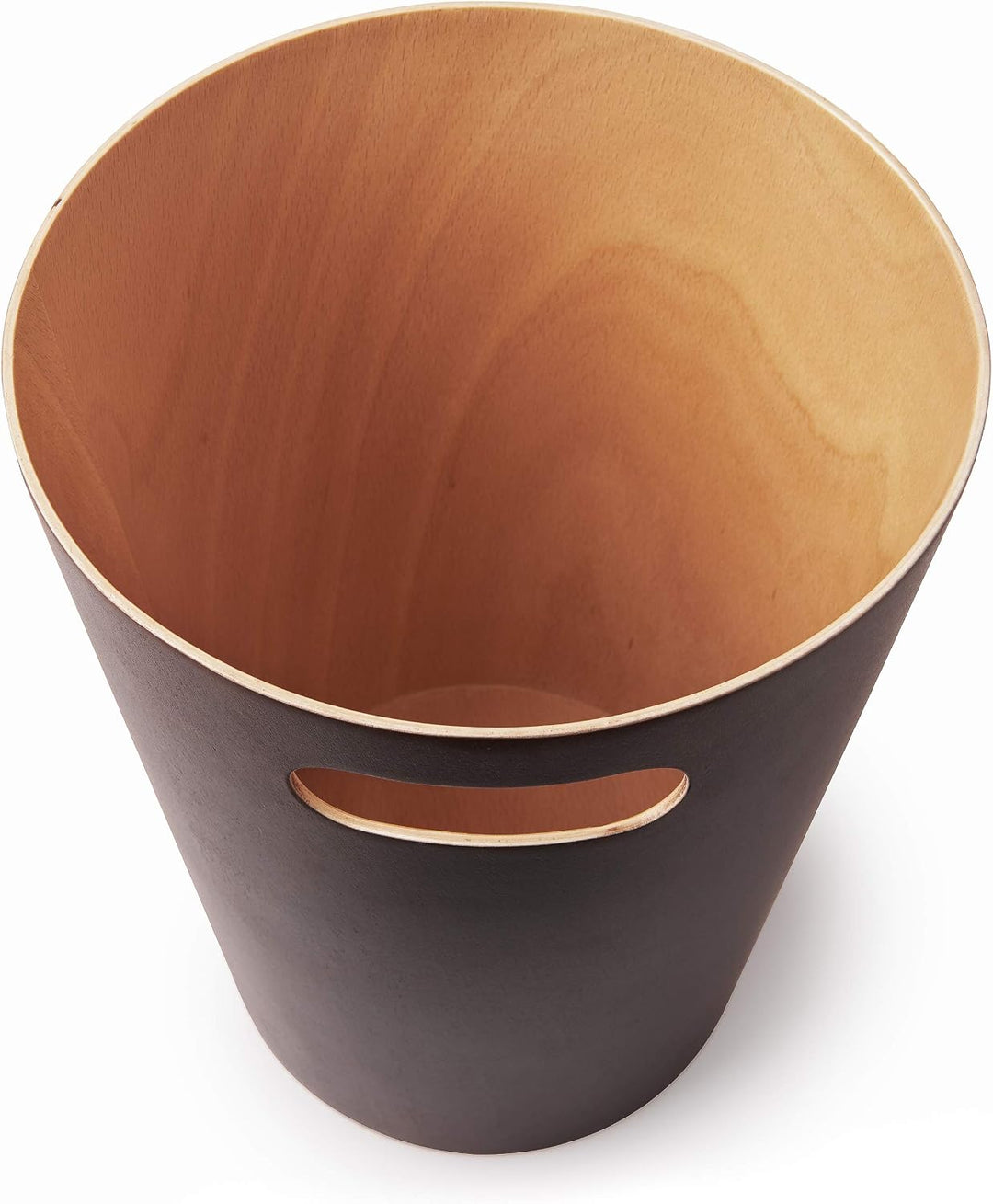 Umbra Woodrow Abfalleimer Holz, 7, 5l, Espresso/Natur, Espresso