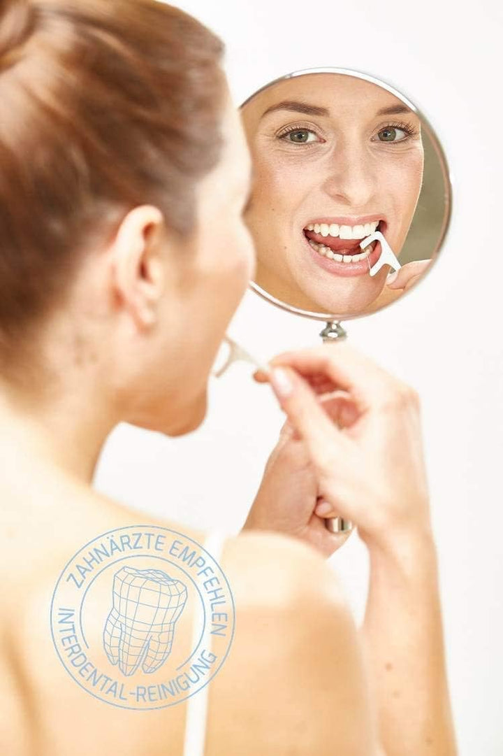 DenTek Fresh & White Zahnseide Sticks - mit Mikrokristallen - für weissere Zahnzwischenräume - Zahns