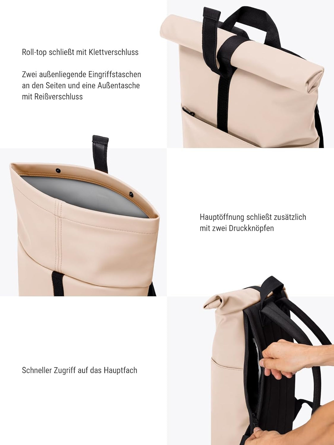 Ucon Acrobatics Rolltop Rucksack Damen & Herren - Hajo Mini Lotus | 12 L, 16" Laptopfach | wasserbes