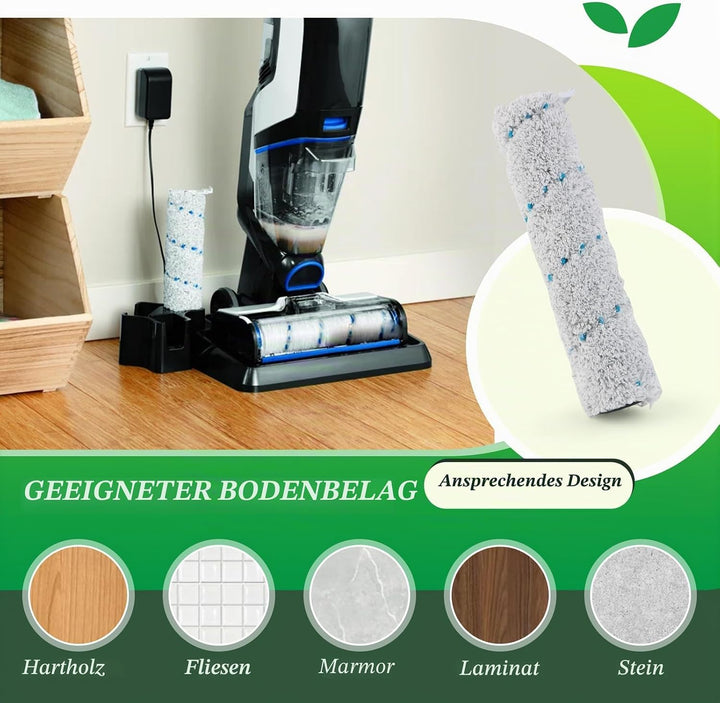 2 Bürstenrollen 4 Filter Ersatzteile für Bissell Crosswave Max Series 2554 2590 2593 2596 Bürstenrol