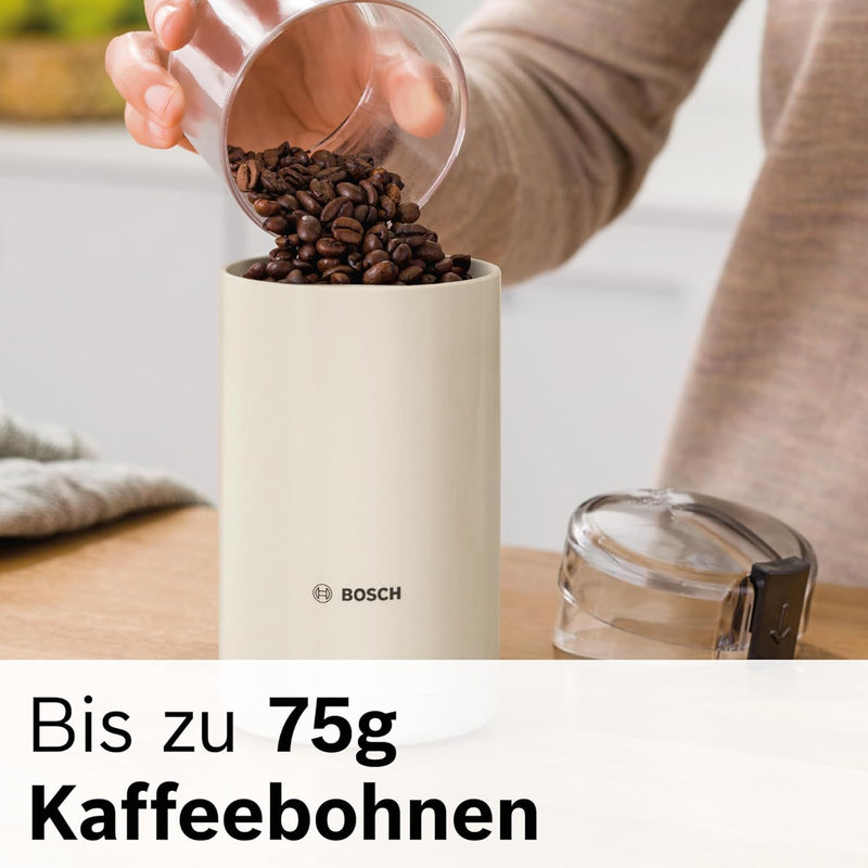 Bosch Hausgeräte TSM6A017C Kaffeemühle, Kunststoff, Creme Creme Single