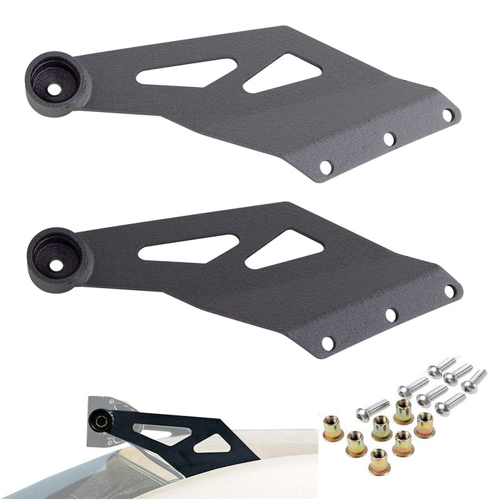 RIGIDON 2 Pcs 50 zoll led lichtleiste halterung,Rostfreier Stahl Light Bar Bracket für 2002~2008 Dod