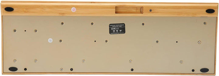 Kabellose Maus-Tastatur aus Bambus, Computer-Steuergeräte aus Holz mit 2,4-GHz-Wireless-Verbindung,