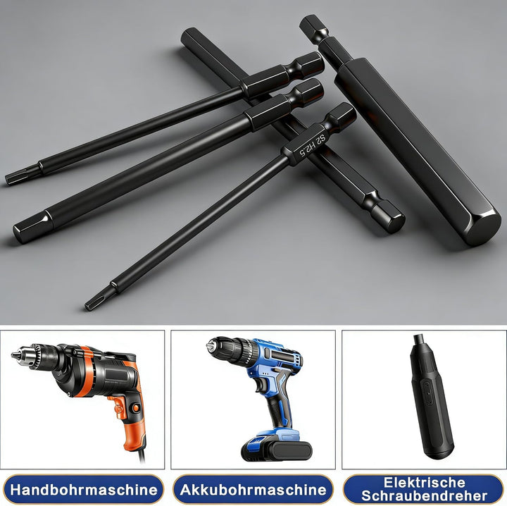 CYLBAQ 20 teilig 100mm Hex Schraubendreher Bits Set,1/4" Allen Key Magnetische S2 Hexagon Innensechs