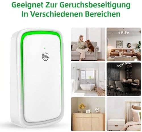 2er Set Luftreiniger für Steckdose – Filterlos mit Ionisator &amp; 3 Modi