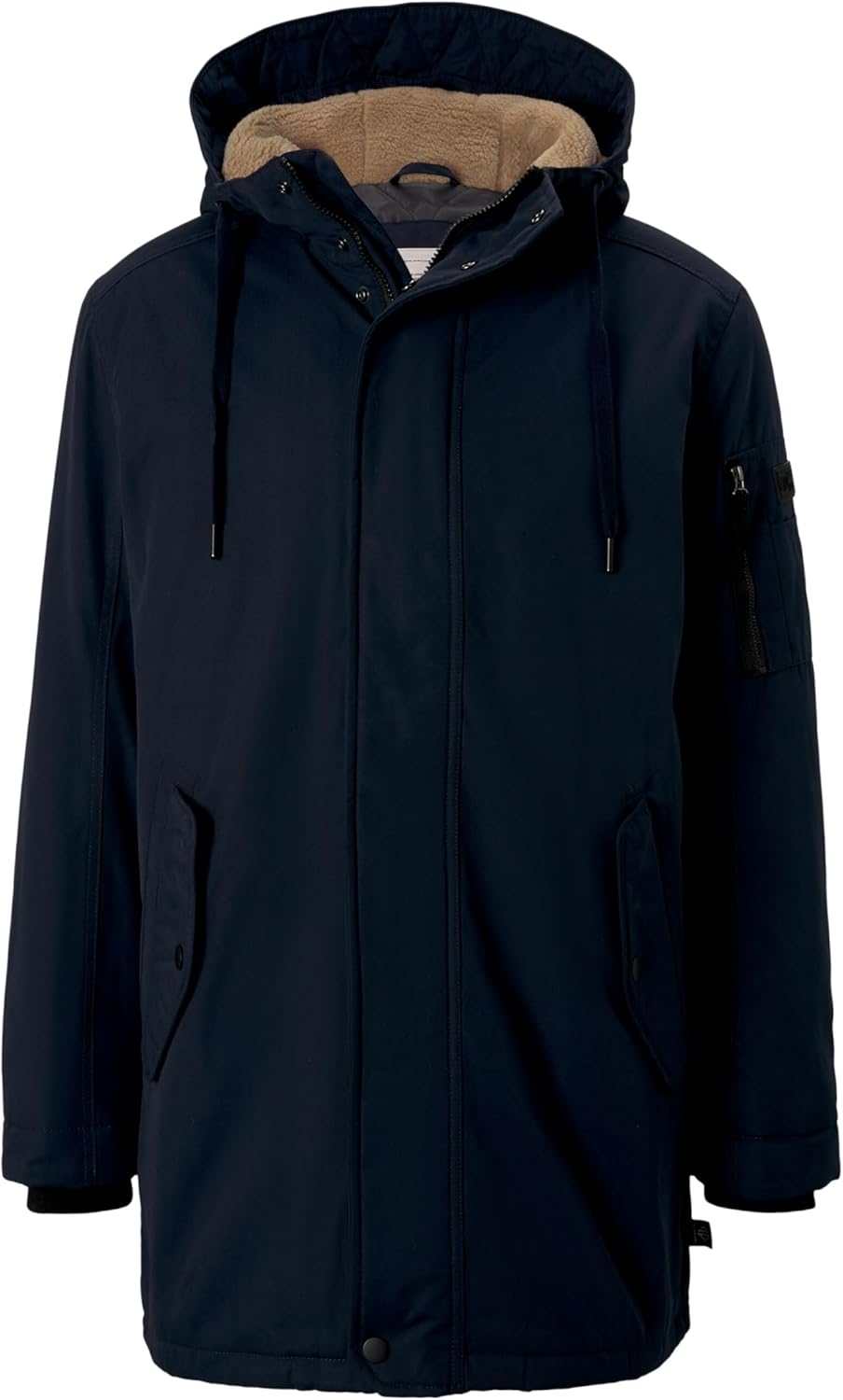 TOM TAILOR Denim Herren Wasserabweisender Parka, gefüttert S 10668 - Sky Captain Blue, S 10668 - Sky