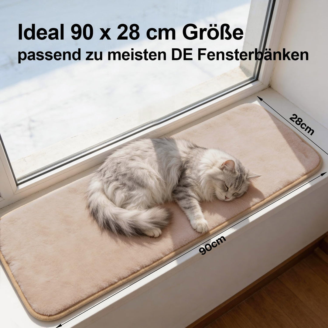 Pet Prime Cat Window Lounger, Matte für Fensterbänke, Katzen Fensterliege Matte, Anti-Rutsch Katzenb