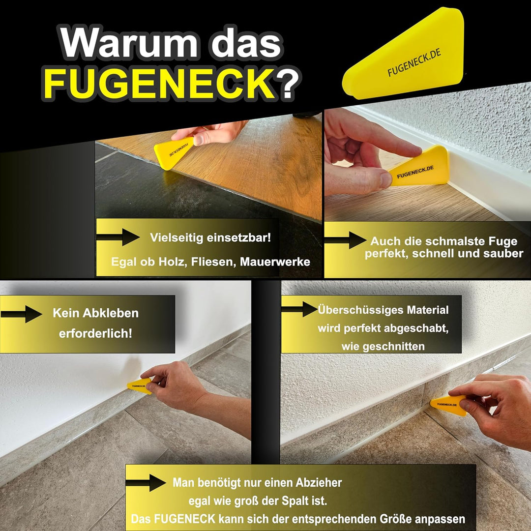 Profi Fugenabzieher - einzigartiges Design mit speziellen Überkanten - 3 verschiedene Fugengrössen -