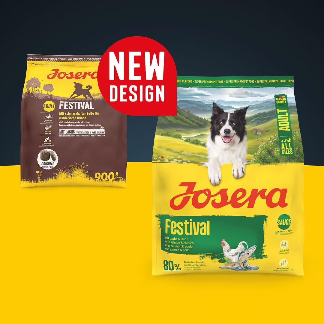 JOSERA Festival (1 x 12,5 kg) | Hundefutter mit leckerem Sossenmantel | Super Premium Trockenfutter