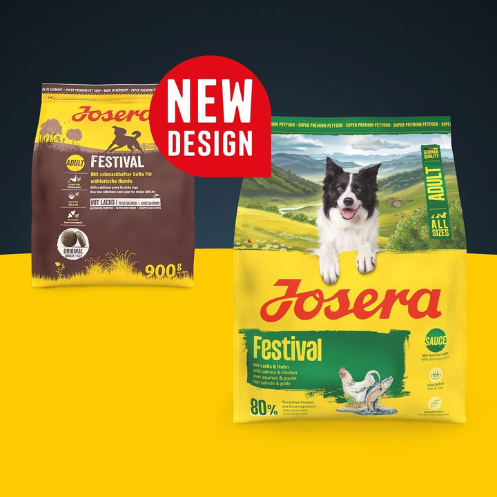 JOSERA Festival (1 x 12,5 kg) | Hundefutter mit leckerem Sossenmantel | Super Premium Trockenfutter