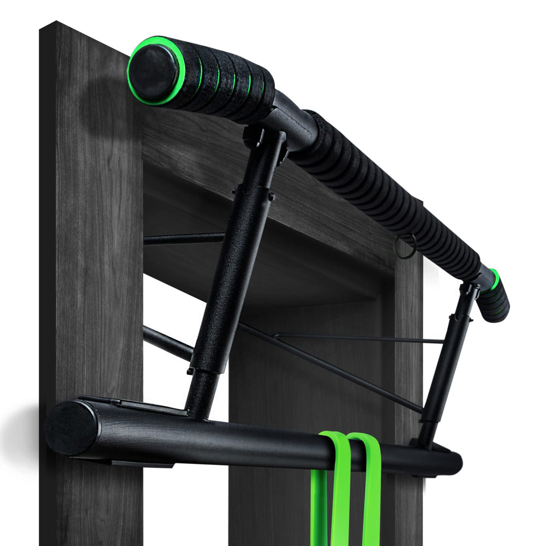 Veluris Klimmzugstange Türrahmen - Stark belastbare Pull up bar [bis 200 KG]- Türreck ohne Aufbau -
