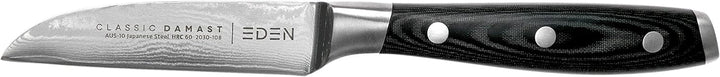 Eden Classic Damast Schälmesser 9 cm Küchenmesser EQ2030-108 Scharfes Schälmesser für Gemüse und Frü