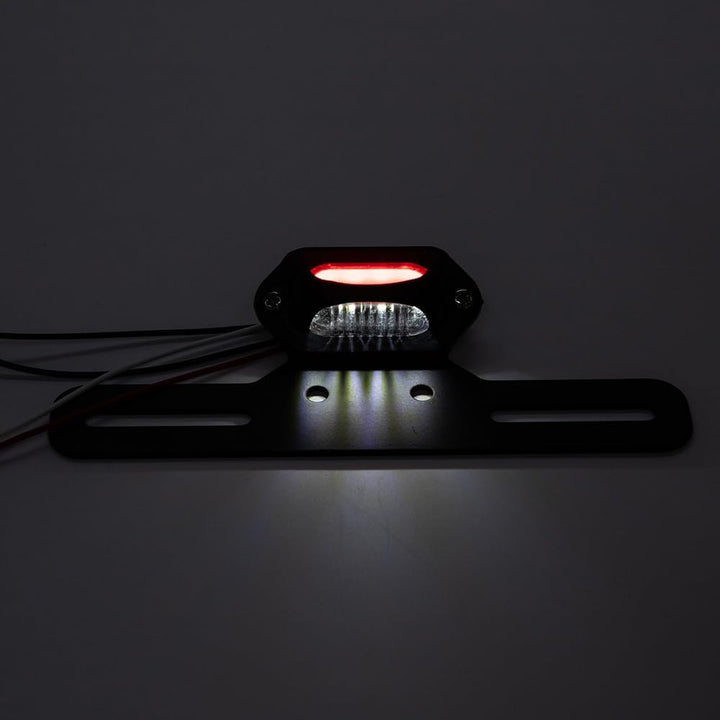 Motorrad Rücklicht LED mit Halterung Motorradrücklicht Bremslicht Kennzeichenbeleuchtung E-geprüft R