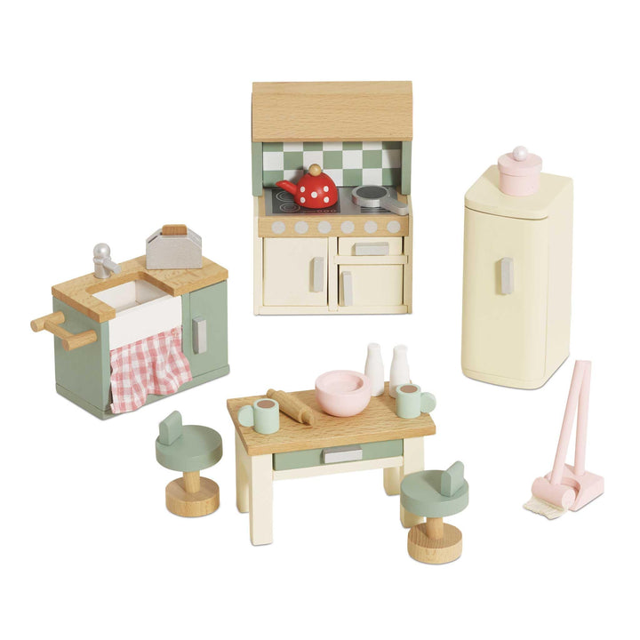 Le Toy Van – Daisylane Küche aus Holz für Puppenhaus-Zubehörset für Puppenhäuser | Puppenhaus-Möbels