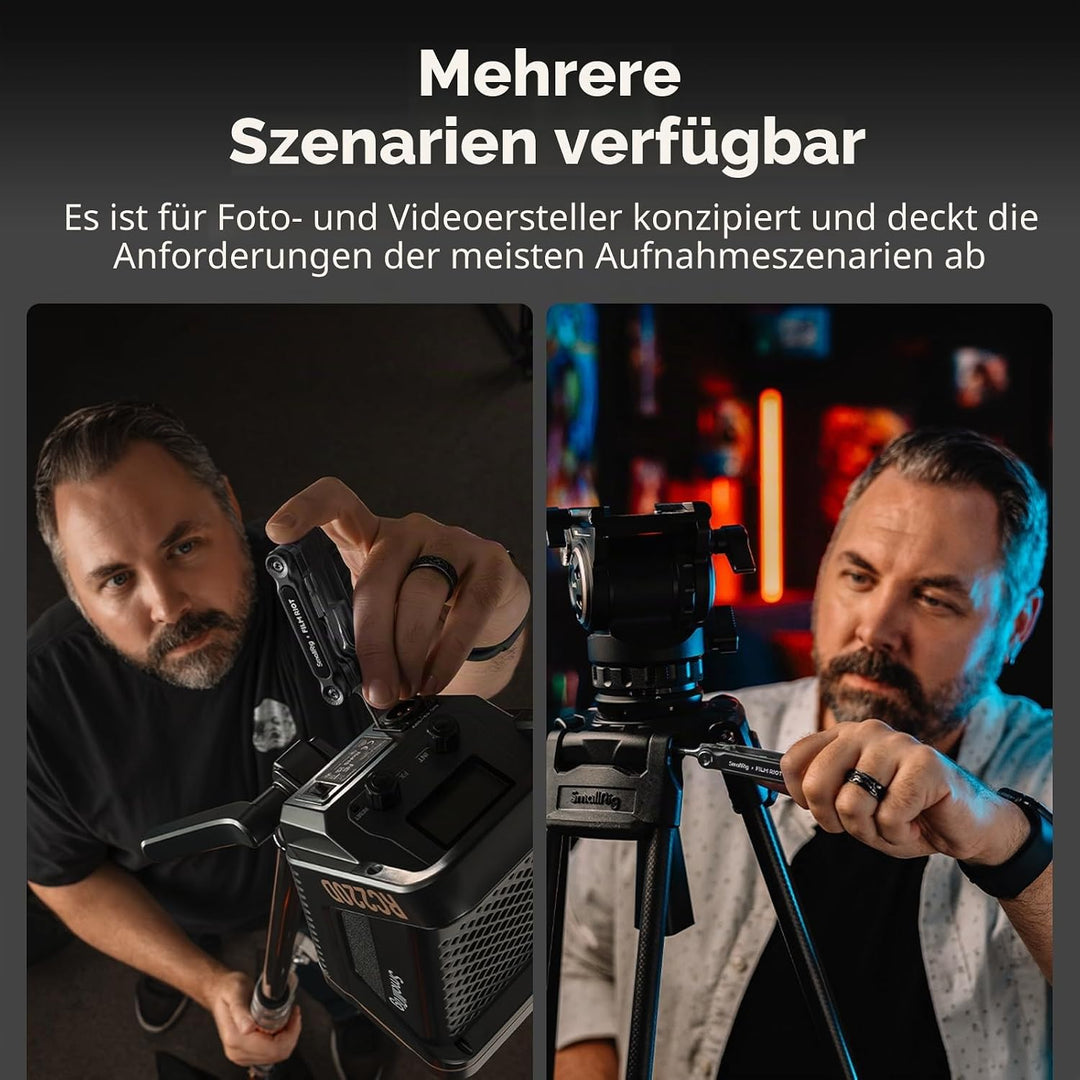 SMALLRIG x FILM RIOT 7-in-1-Klappwerkzeugset mit Schraubendrehern und Inbusschlüsseln, Positionierun
