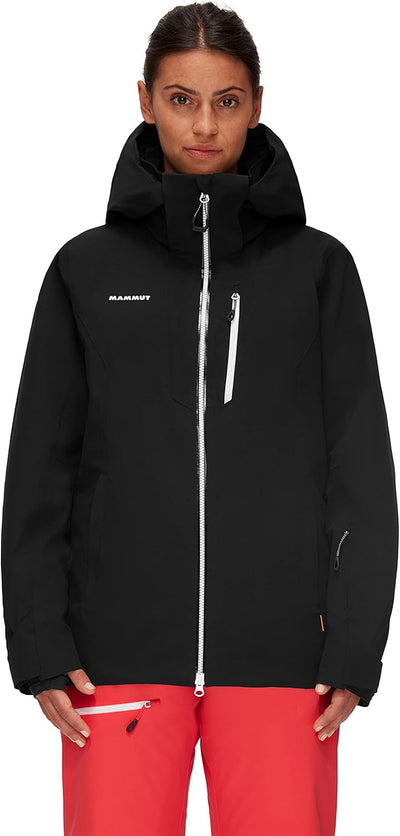 Mammut Damen Stoney Hs Thermo Jacket Women gefütterte Hardshelljacke mit Kapuze S black-white, S bla