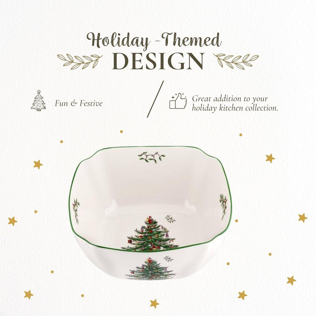 Spode Christmas Tree Square Bowl, Small by Spode