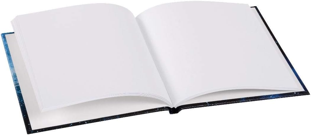 goldbuch Poesiealbum, Raumschiff, 96 weisse Seiten, 16,5 x 16,5 cm, Kunstdruck, Dunkelblau, 41570, P