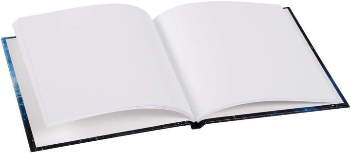 goldbuch Poesiealbum, Raumschiff, 96 weisse Seiten, 16,5 x 16,5 cm, Kunstdruck, Dunkelblau, 41570, P