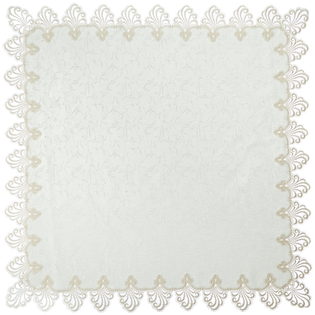 Plauener Spitze by Modespitze 3086E_11_9090 Tischdecke Nizza E, Grösse 90 x 90 cm, rechteckig 90 cm