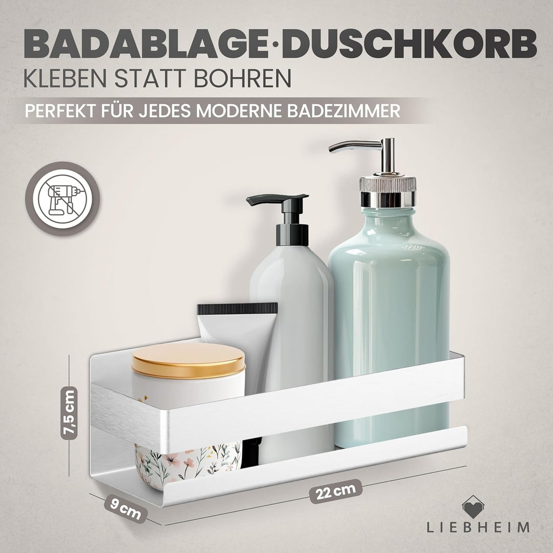 Duschablage Ohne Bohren - Badregal - Badezimmer Organizer - Duschregal - Bad Organizer - Badezimmer