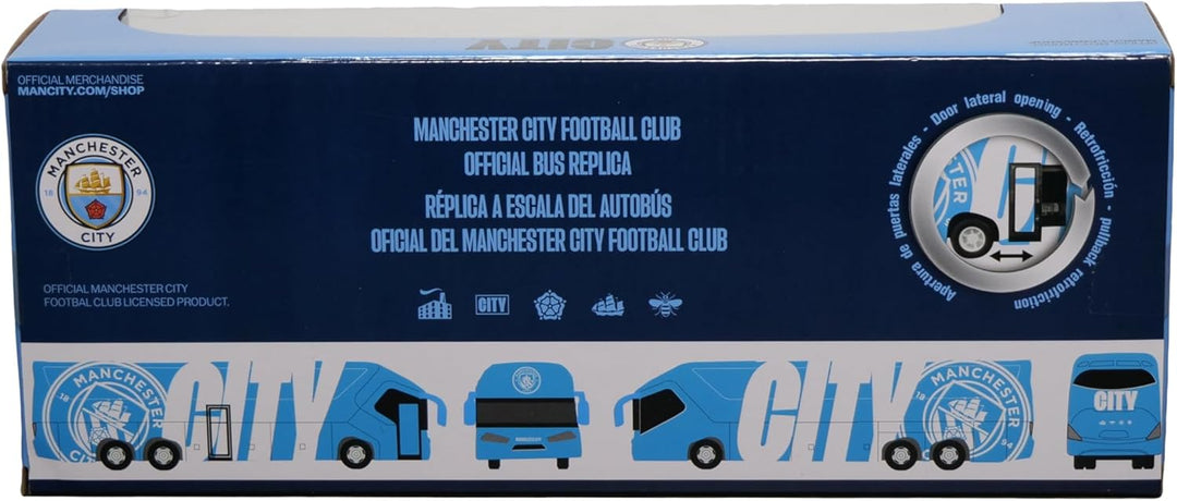 Bus del Manchester City I Autobús del Equipo MC I Aficionados al fútbol I Juguete Coleccionable I Li