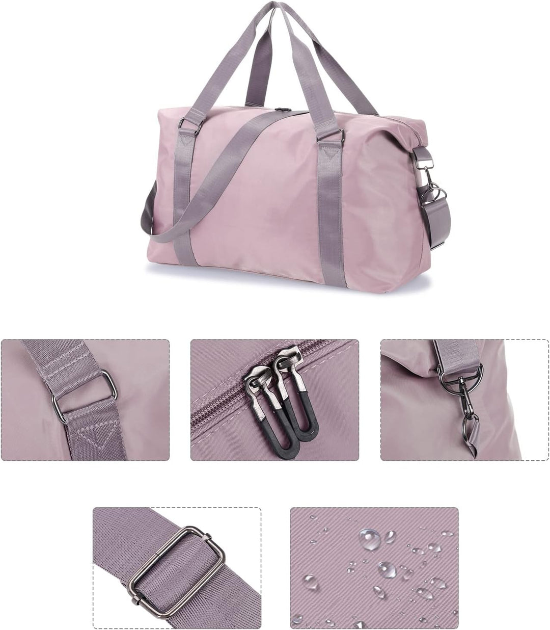 HAWEE Reisetasche Herren Gross Weekender Sporttasche Damen Wasserdicht Gym Bag Leichte Handgepäck Ta