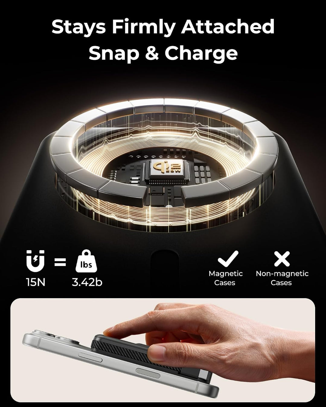 KU XIU Qi2.2 25W Powerbank für MagSafe, Festkörper Power Bank 10000mAh
