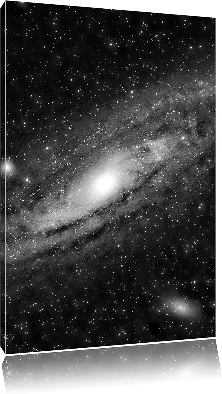 Pixxprint Monocrome, Sonnen im Weltall, Format: 100x70 auf Leinwand, 100x70