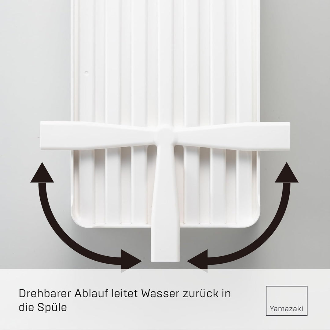 YAMAZAKI 2452 Drainer Abtropfgestell, ABS, Weiss, One Size, Weiss