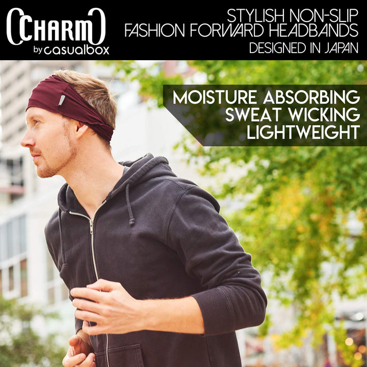 Dünnes Lauf Stirnband Sport Haarband Herren, Bandana Damen Sommer Japanische Mode Lang, Loop Tuch Zu