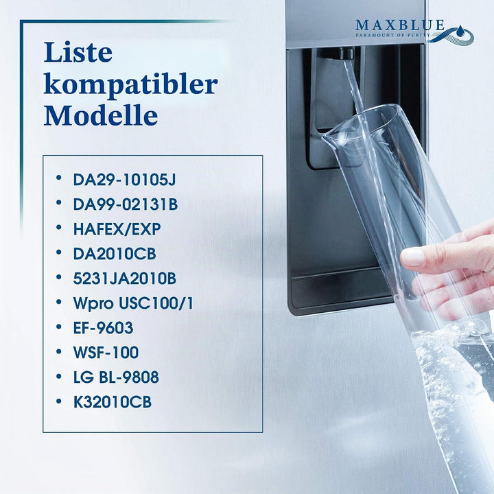Maxblue DA29-10105J Kühlschrank-Wasserfilter, Ersatz für Samsung (nur Extern) DA29-10105J DA99-02131