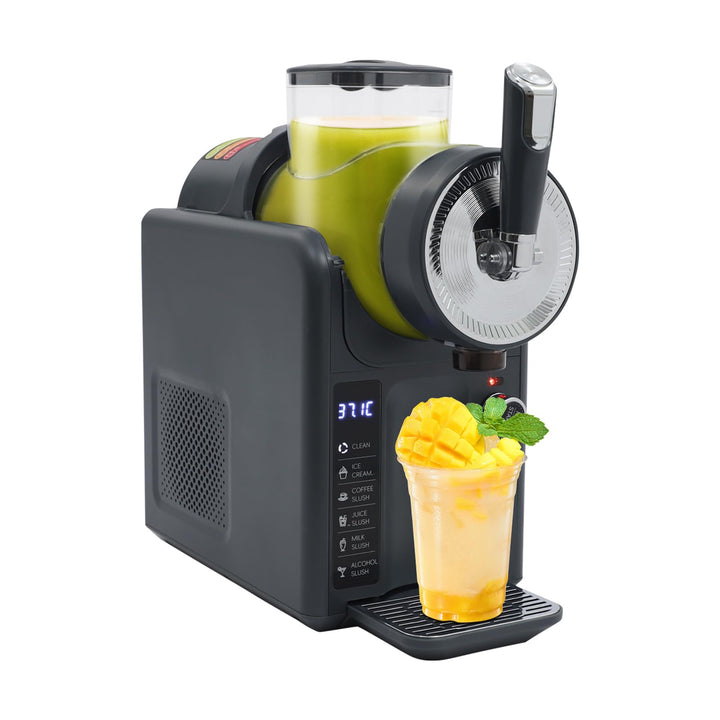 Slush Eis Maschine 1,8L Verstellbares Gefroren-Getränke-Maschine Eisraspelmaschine mit 5 Einstellung