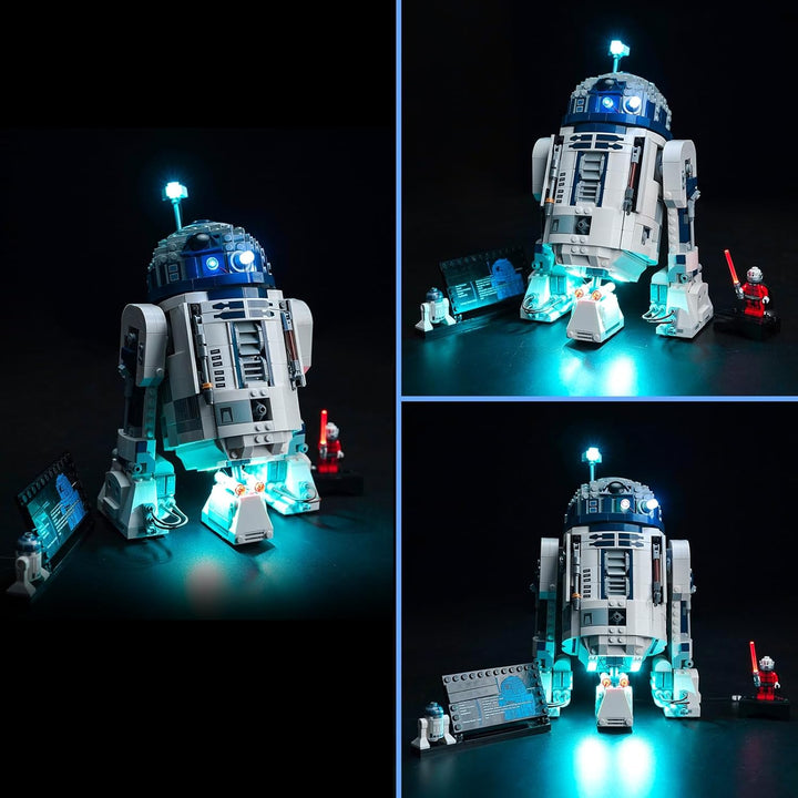 LocoLee Licht Kompatibel mit Lego R2-D2 Droid, Nur Lichter Set - Kein Modell, Licht BeleuchtungSet C