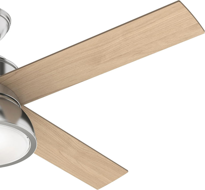 HUNTER FAN Deckenventilator Loki 132 cm für den Innenbereich, mit Beleuchtung und Fernbedienung, 4 a