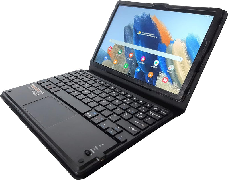 SonnyGoldTech MQ21 für Galaxy Tab A8 10.5 - FRANZÖSISCHES Layout - Bluetooth Tastatur Tasche mit Mul