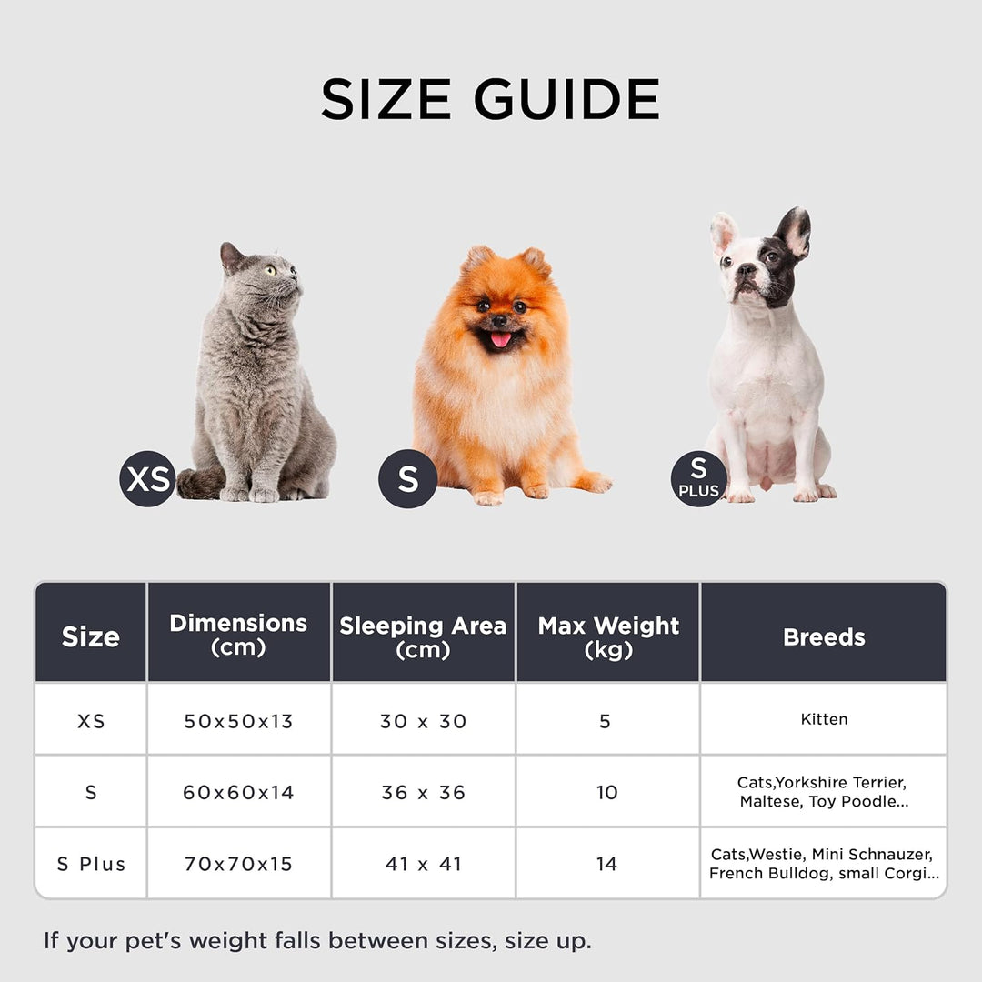 BEDSURE Hundebett waschbar Flauschiges Katzenbett - Ø 70 cm Katzenschlafplatz für Katzen und Hunde,