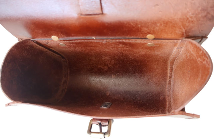 american blue Damen- und Herren-Leder-Satteltasche, Fahrrad-Zubehörtasche, Vintage-Tasche (Utility),