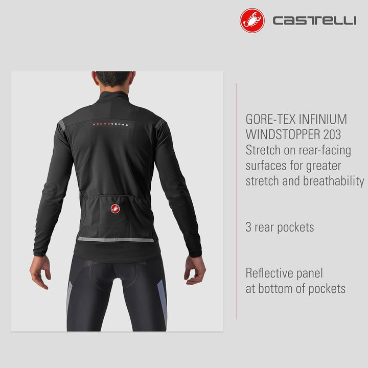 CASTELLI Herren Perfetto Ros 2 Jacket Jacket XS LIGHT BLACK/BLACK REFLEX, XS LIGHT BLACK/BLACK REFLE