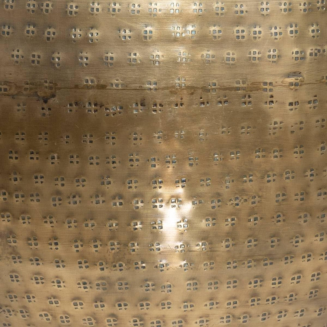 Vase Oasis - gehämmertes Metall - goldfarben H. 40 cm - Golden - Atmosphera créateur d'intérieur cm